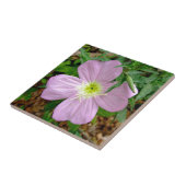 ピンクの月見草の野生花 タイル (側面)