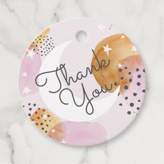 ピンクの月 フェイバータグ (正面)