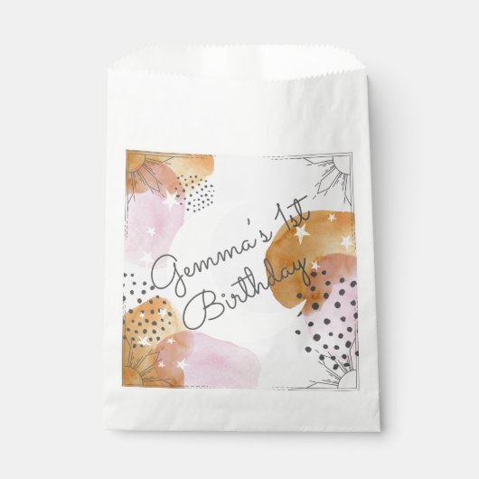 ピンクの月 フェイバーバッグ (正面)