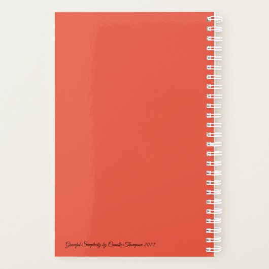 ピンクの月 プランナー手帳 (裏面)