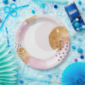 ピンクの月 ペーパープレート (パーティー)