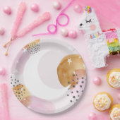 ピンクの月 ペーパープレート (パーティー)