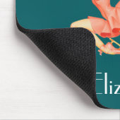 ピンクの服を着た姿スケーターのヴィンテージの画像 マウスパッド (コーナー)