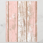 ピンクの木のテクスチャのスクラップブック紙 (裏面)