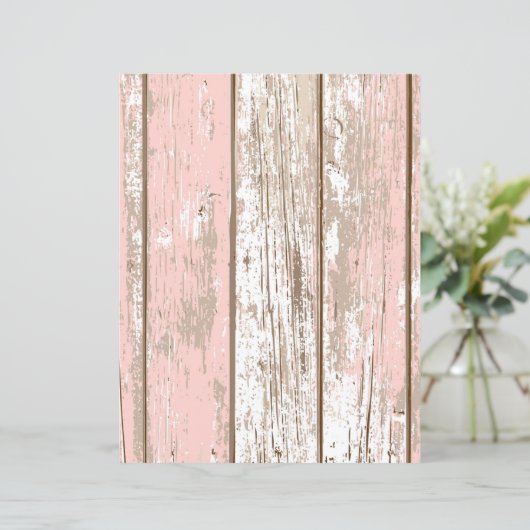 ピンクの木のテクスチャのスクラップブック紙 (スタンド正面)