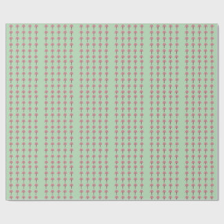 ピンクの木のパターン ラッピングペーパー