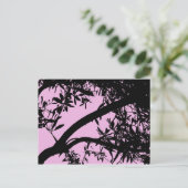 ピンクの木のポストカード ポストカード (スタンド正面)