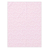 ピンクの木の冬のクリスマステーブルクロス テーブルクロス (正面)