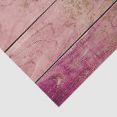 ピンクの木の切り離し上での金ゴールドのスクロール作業 薄葉紙 (詳細)