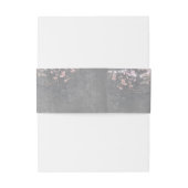 ピンクの木の枝の素朴なストリングラ結婚イト 招待状ベリーバンド (裏面例)