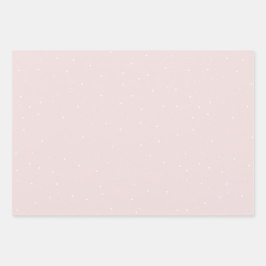 ピンクの木の水の色クリスマスホリデー ラッピングペーパーシート (正面2)