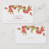 ピンクの木の花の名刺 名刺 (正面/裏面)