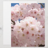 ピンクの木の花・花・スクラップブッキングペーパー (正面/裏面)