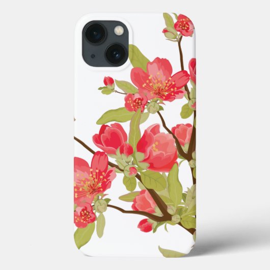 ピンクの木の花iPadケース Case-Mate iPhoneケース (裏面)