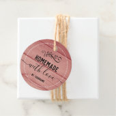 ピンクの木ファンシーの台本の自家製ラブビジネス フェイバータグ (インサイチュ)