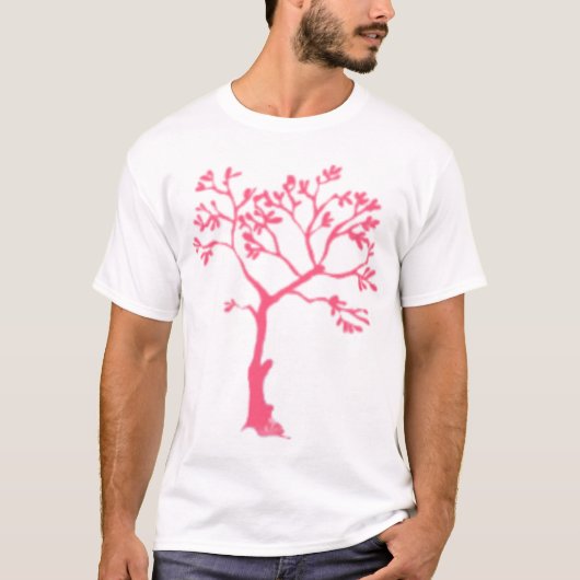 ピンクの木 Tシャツ (正面)