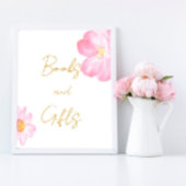 ピンクの本とギフトポスター ポスター