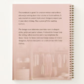 ピンクの本ファッショニスタ表紙インスピレーション手帳 ノートブック (裏面)