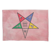 ピンクの東の星 枕カバー (正面)