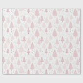 ピンクの松 ラッピングペーパー (フラット)