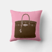 ピンクの枕のフランス人のバッグ クッション (裏面)