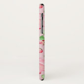 ピンクの林檎の花のモノグラム Case-Mate iPhoneケース (裏面/左)