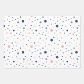 ピンクの果実のパターン ラッピングペーパーシート (正面3)