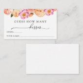 ピンクの柑橘推測どのくらいの数のキスエンクロージャカード エンクロージャーカード (正面/裏面)