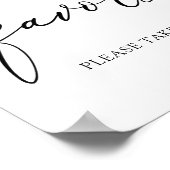 ピンクの柑橘系の花が印を押す ポスター (角)