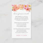 ピンクの柑橘 ハニームーンフォーエバー カード (正面)