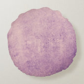 ピンクの柔らかい愛ハート ラウンドクッション (裏面)