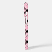 ピンクの格子模様のケース Case-Mate iPhoneケース (裏面 / 左)