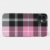 ピンクの格子模様 Case-Mate iPhoneケース (裏面(横))