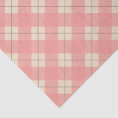 ピンクの格子縞のティッシュペーパー 薄葉紙 (詳細)