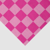 ピンクの格子縞の幾何学模様 薄葉紙 (詳細)