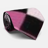 ピンクの格子縞 ネクタイ (ロール)