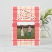 ピンクの格子縞 ビンテージ シーズンカード (スタンド正面)