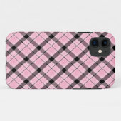 ピンクの格子縞dos Case-Mate iPhoneケース (裏面(横))