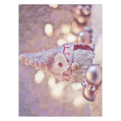 ピンクの格言は雪の水の色絵画の テーブルクロス (正面)