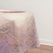 ピンクの格言は雪の水の色絵画の テーブルクロス (インサイチュ)