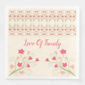 ピンクの桃と緑が咲く (正面)