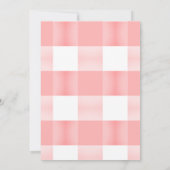 ピンクの桃の女の子の誕生日と同じくらい甘い 招待状 (裏面)