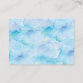 ピンクの桃の本ベビー赤ちゃんシャワー挿入カード エンクロージャーカード (裏面)