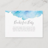 ピンクの桃の本ベビー赤ちゃんシャワー挿入カード エンクロージャーカード (正面)