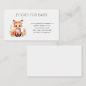 ピンクの桃の森のキツネの絵本 赤ちゃんのために エンクロージャーカード (正面/裏面)