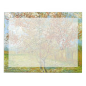 ピンクの桃の花の回想マヴェ ノートパッド (正面)