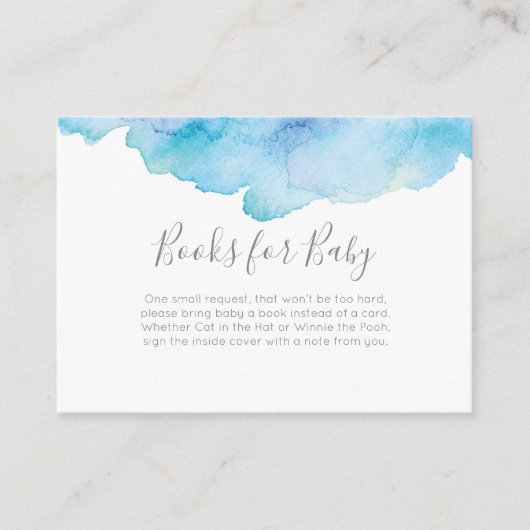 ピンクの桃の花の本 赤ちゃんのベビーシャワー挿入カード エンクロージャーカード (正面)