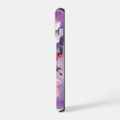 ピンクの桜とラベンダー iPhone / iPad ケース (左側面)