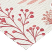 ピンクの桜と花と葉のパターン テーブルクロス (アングル)