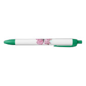 ピンクの桜と蝶々 黒ボールペン (ボトム)